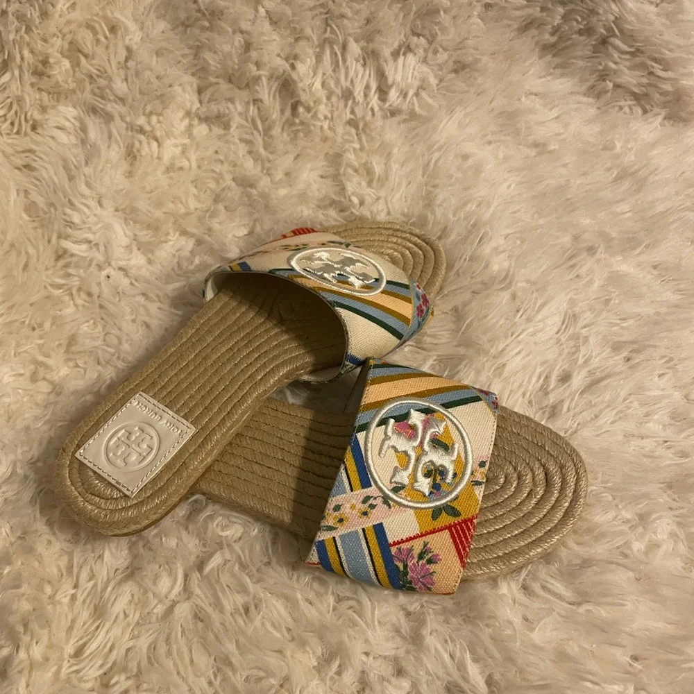 Tory Burch Benton Open Toe Espadrille Sandal - Picture 2 of 4
